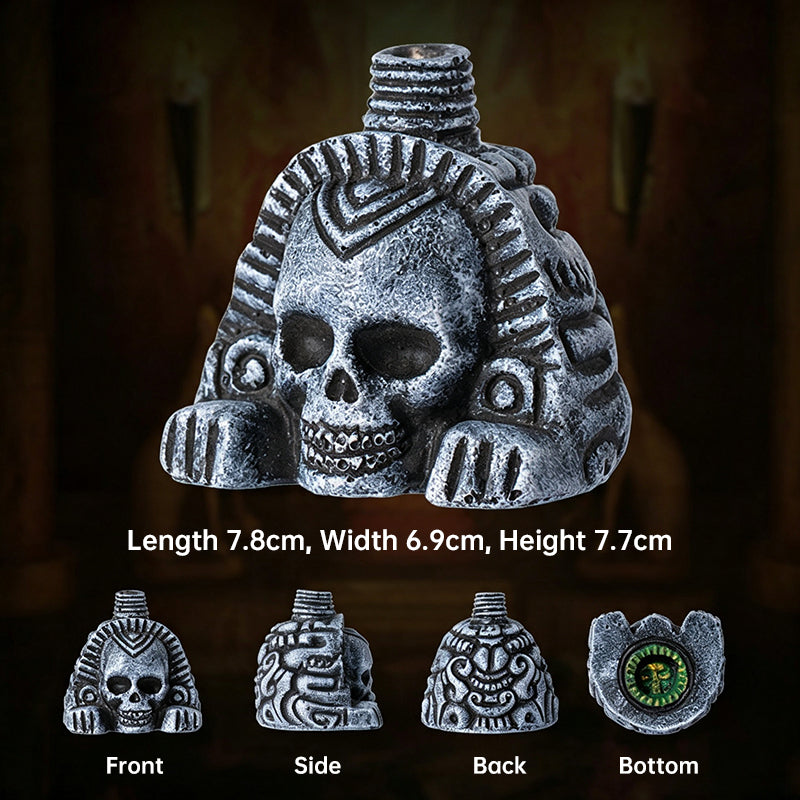 Aztec Death Whistle – Realistic Screaming Skull Sound Effect, Spooky Resin Prop for Halloween Pranks & Party Favors