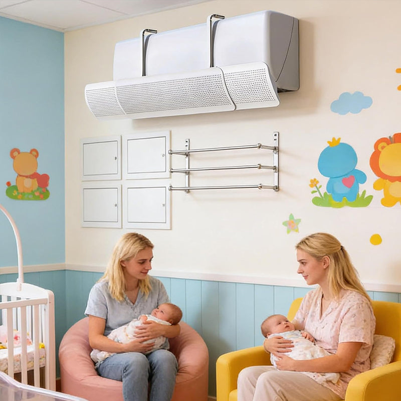 AC Wind Deflector – Adjustable Air Conditioner Diffuser to Stop Cold Air Blowing Directly on You