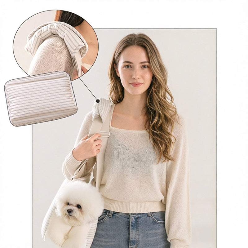 Winter Warm Cat Carrier | Large Capacity Breathable Shoulder Pet Bag for Cold Weather Travel hi