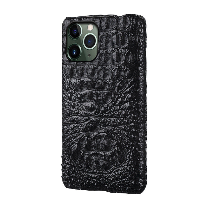 Applicable Apple 16 Phone Case Crocodile Leather iPhone 17 Pro Max Genuine Leather 15 Plus Case XS Max Protection
