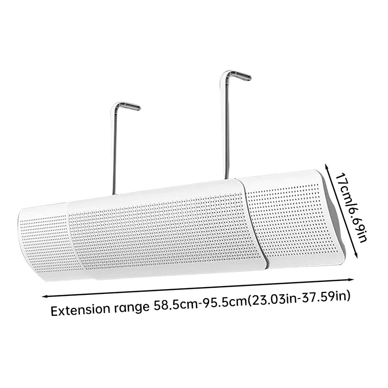 AC Wind Deflector – Adjustable Air Conditioner Diffuser to Stop Cold Air Blowing Directly on You
