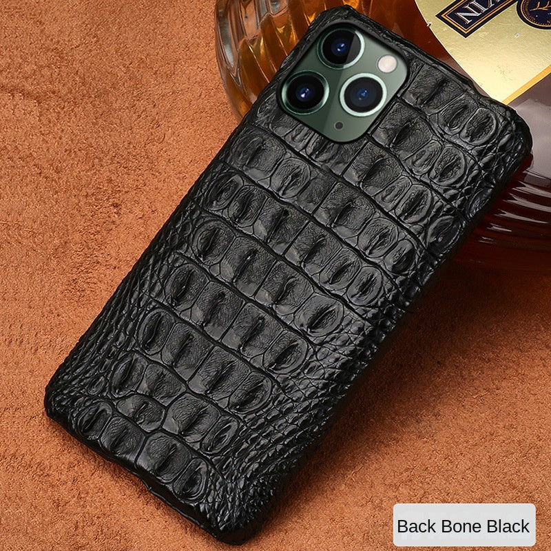 Applicable Apple 16 Phone Case Crocodile Leather iPhone 17 Pro Max Genuine Leather 15 Plus Case XS Max Protection