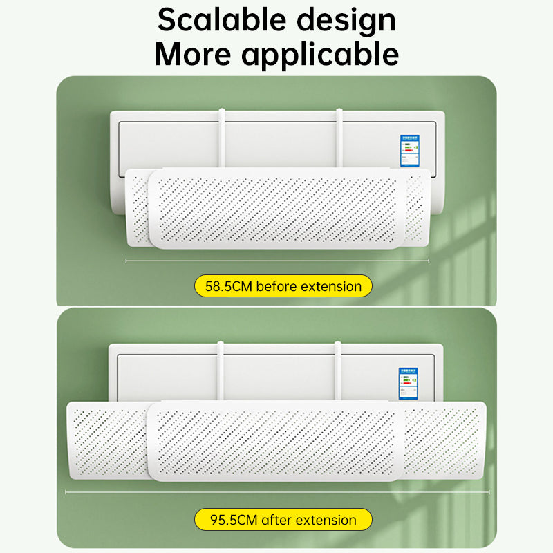 AC Wind Deflector – Adjustable Air Conditioner Diffuser to Stop Cold Air Blowing Directly on You